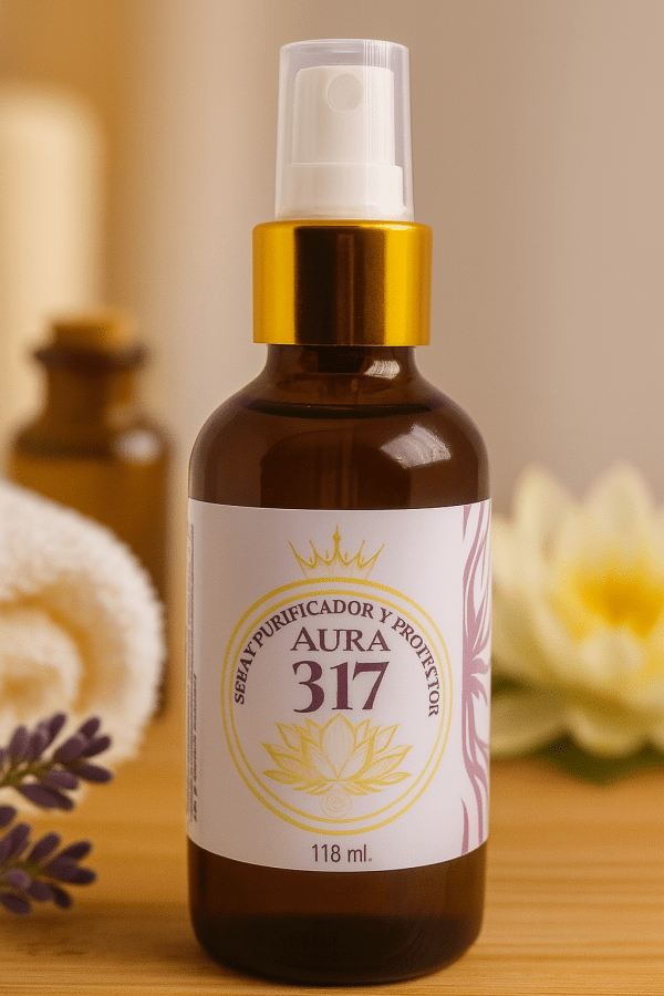 3. Spray Purificador y Protector “AURA 317” 01. SET TESORO SAGRADO DESEO EN EXENCIA 317